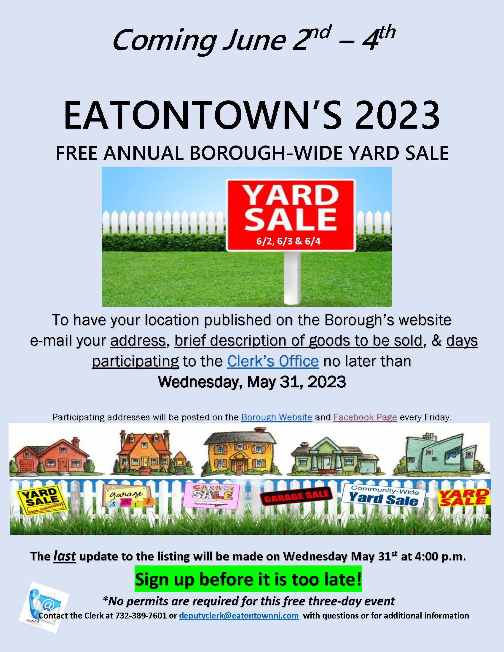 yard sale flyer 2023 