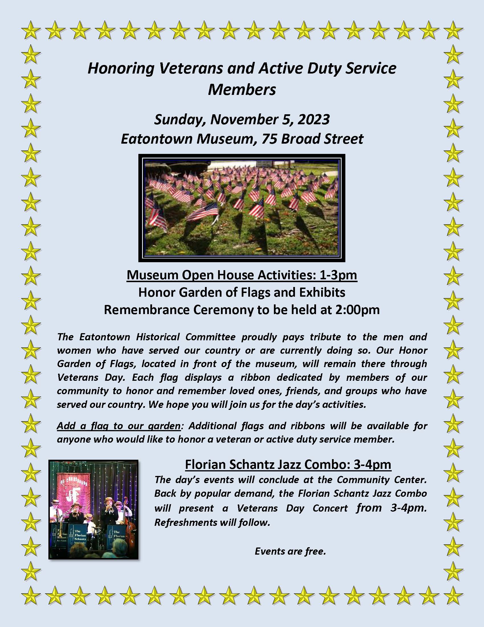 Veterans Day - Eatontown Museum