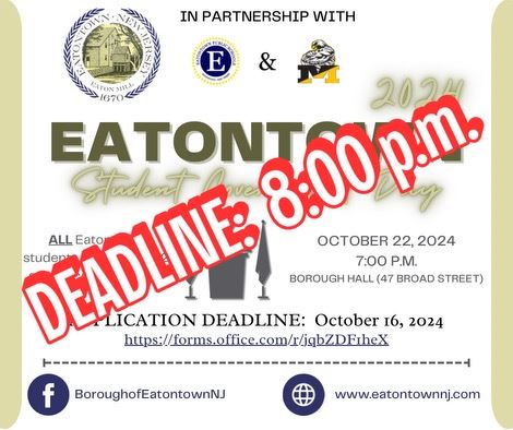 Copy of Eatontown Student Government Day 2024_FLYER