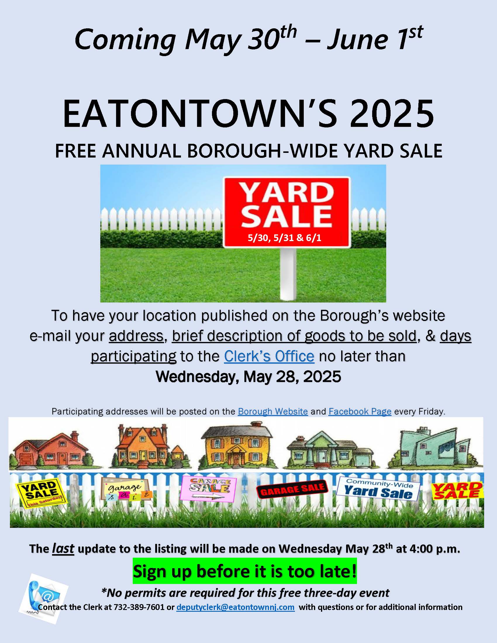 yard sale flyer 2025 - ORIGINAL